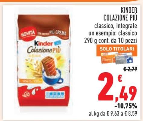 KINDER COLAZIONE PIÙ