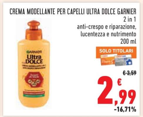 CREMA MODELLANTE PER CAPELLI ULTRA DOLCE GARNIER