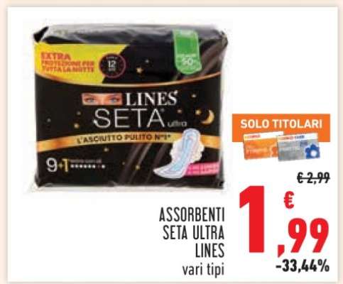 Assorbenti Seta Ultra Lines