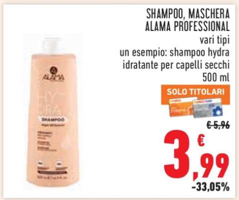 SHAMPOO, MASCHERA ALAMA PROFESSIONAL