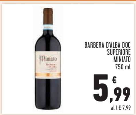 BARBERA D’ALBA DOC SUPERIORE MINIATO 750 ml
