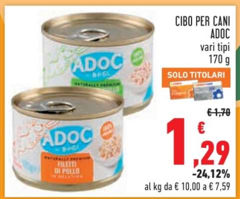 CIBO PER CANI ADOC