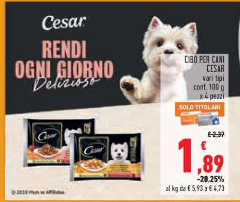CIBO PER CANI CESAR