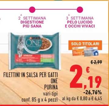 FILETTINI IN SALSA PER GATTI ONE PURINA