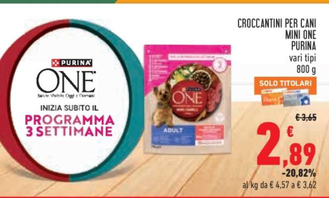 CROCCANTINI PER CANI MINI ONE PURINA
