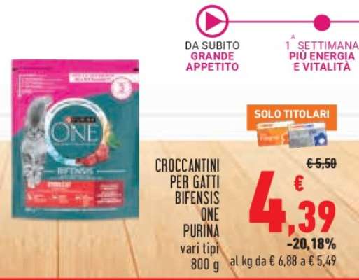 CROCCANTINI PER GATTI BIFENSIS ONE PURINA