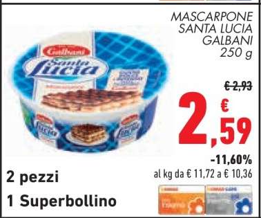 Mascarpone Santa Lucia Galbani