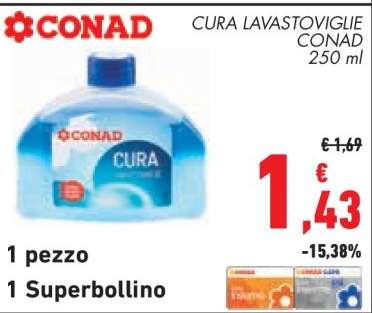 Cura lavastoviglie CONAD