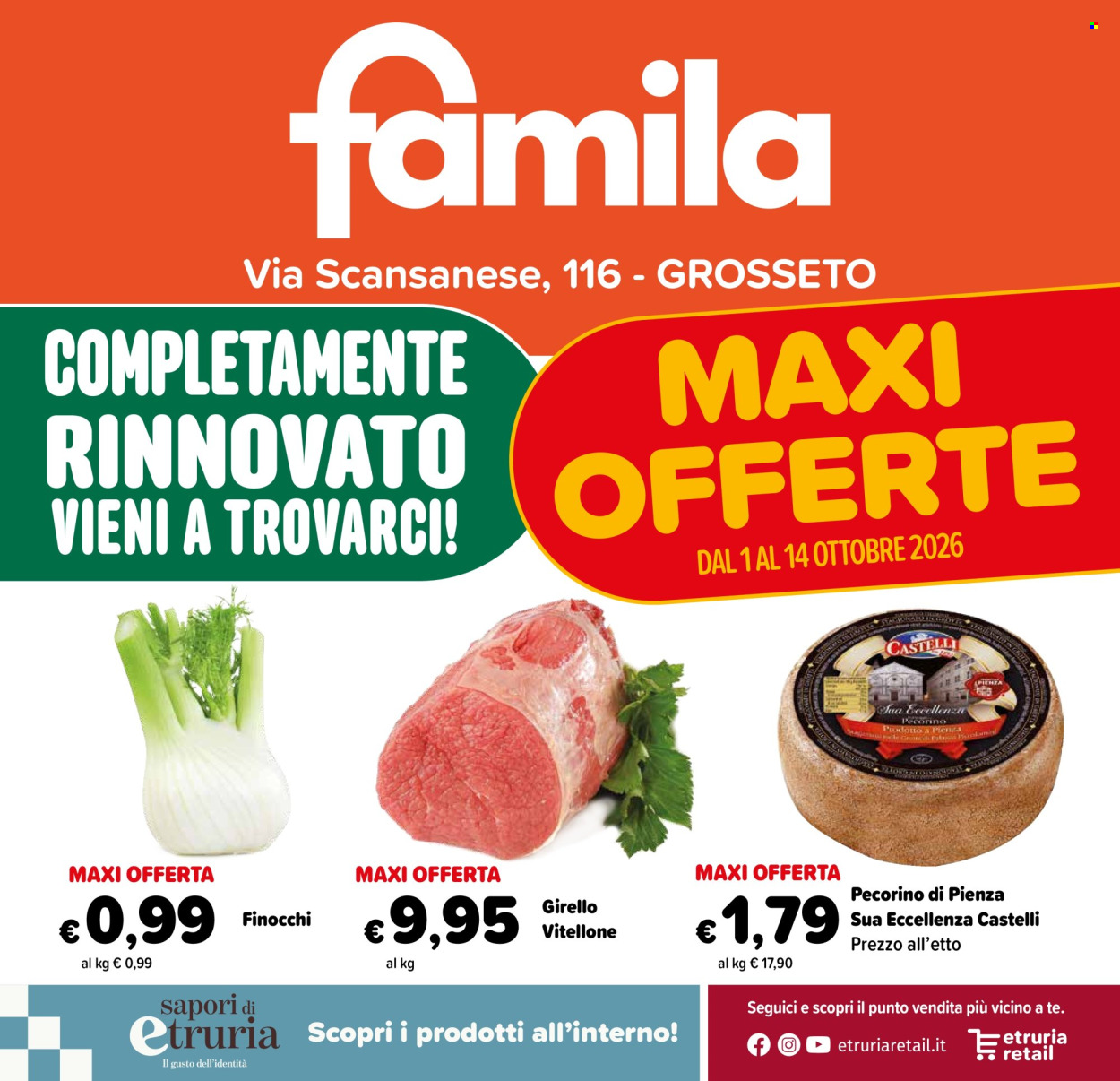 Volantino Famila - 1/10/2026 - 14/10/2026. Pagina 1