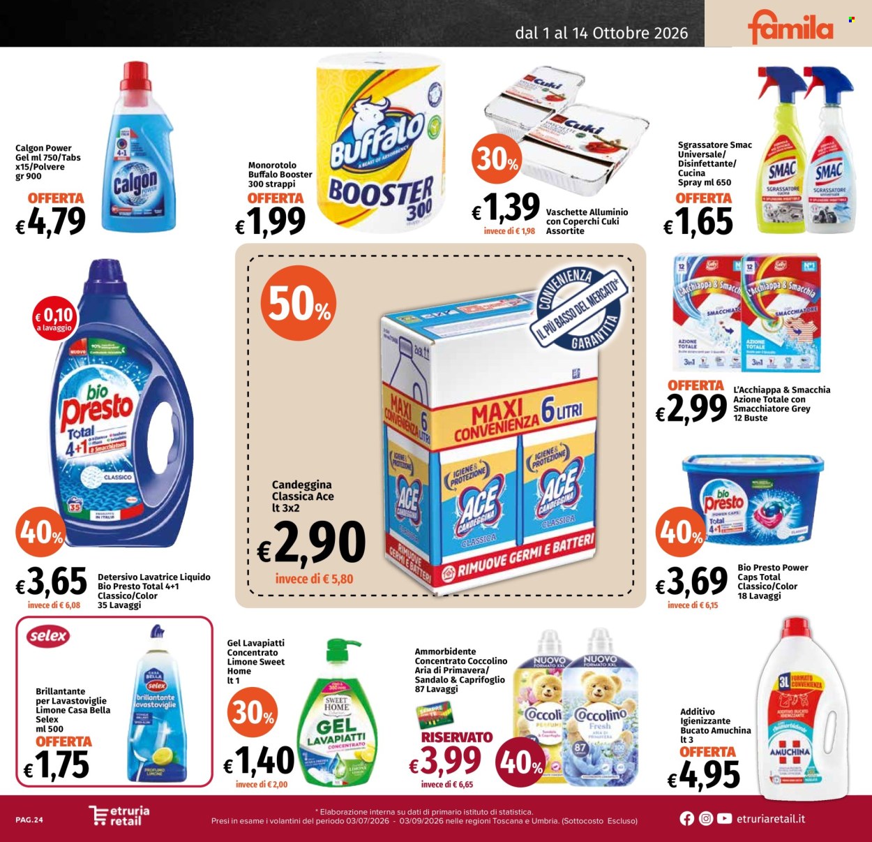 Volantino Famila - 1/10/2026 - 14/10/2026. Pagina 24
