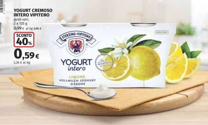 Yogurt Cremoso Intero Vipiteno