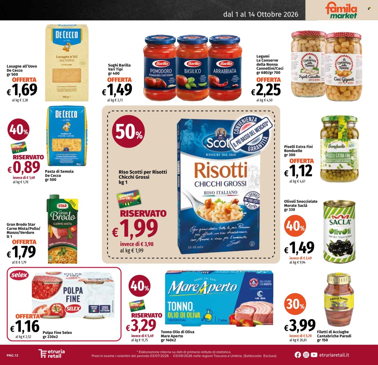 Volantino Famila - 1/10/2026 - 14/10/2026. Pagina 12