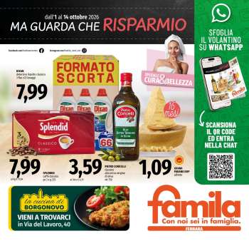 Volantino Famila - 1/10/2026 - 14/10/2026.