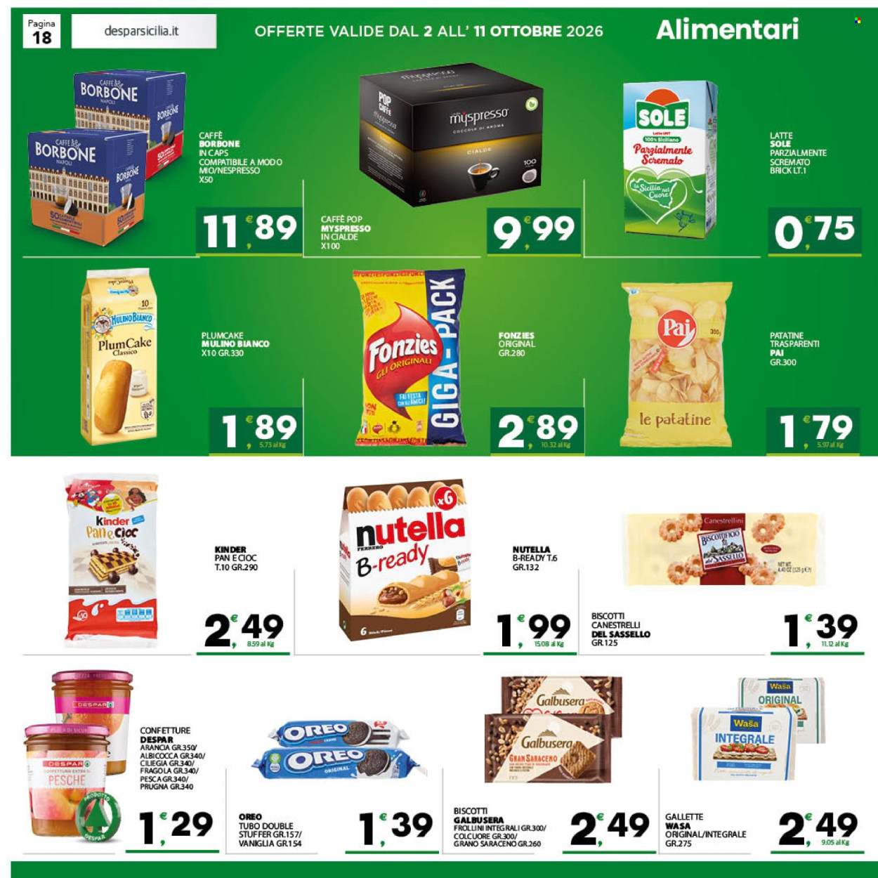 Volantino Eurospar - 2/10/2026 - 11/10/2026. Pagina 18