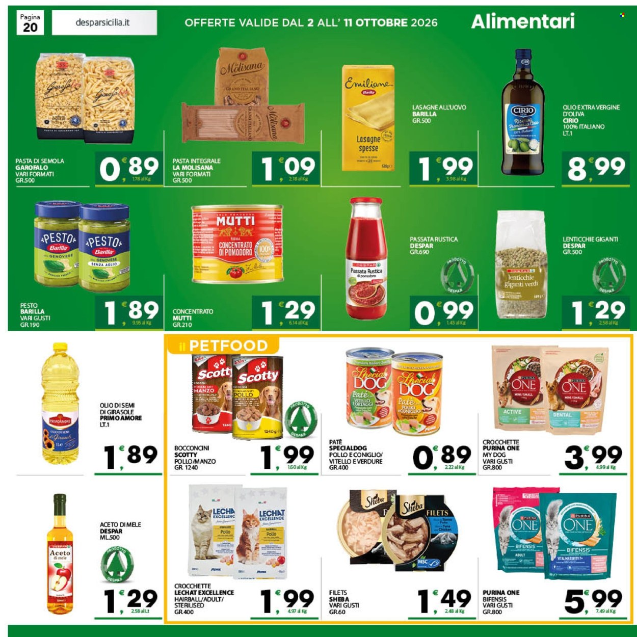 Volantino Eurospar - 2/10/2026 - 11/10/2026. Pagina 20