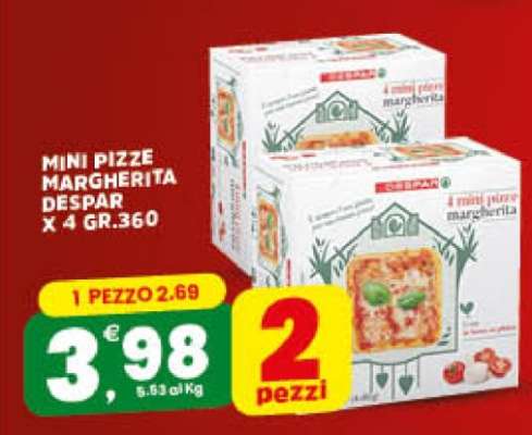 MINI PIZZE MARGHERITA DESPAR
