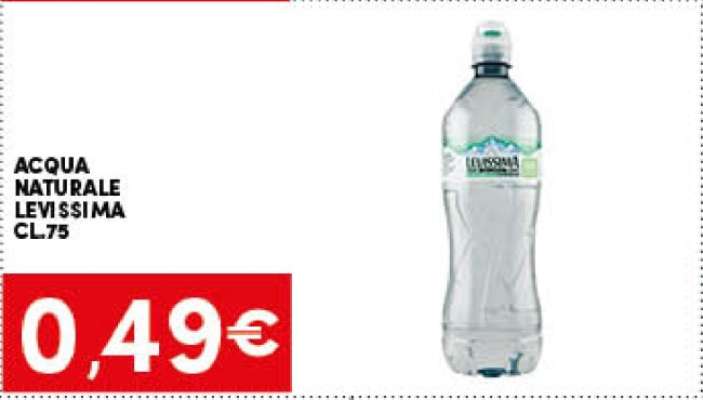 ACQUA NATURALE LEVISSIMA CL.75
