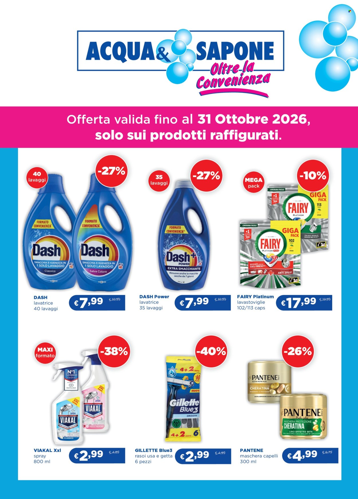 Leták Acqua & Sapone - 3.10.2026 - 31.10.2026. Strana 1