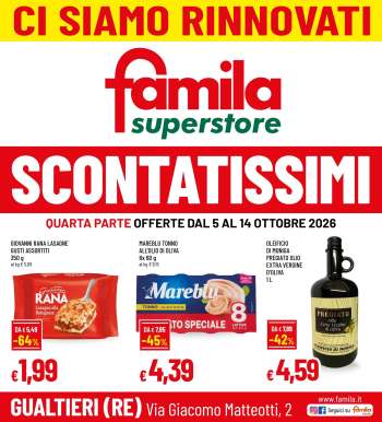 Volantino Famila - 5/10/2026 - 14/10/2026.