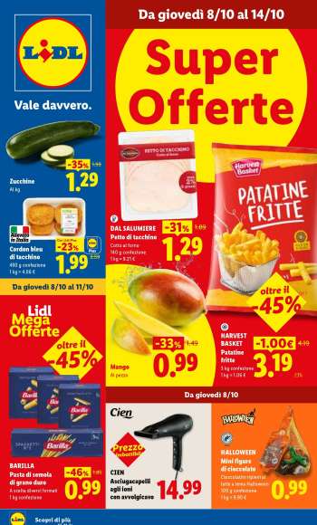 Volantino Lidl - 8/10/2026 - 14/10/2026.