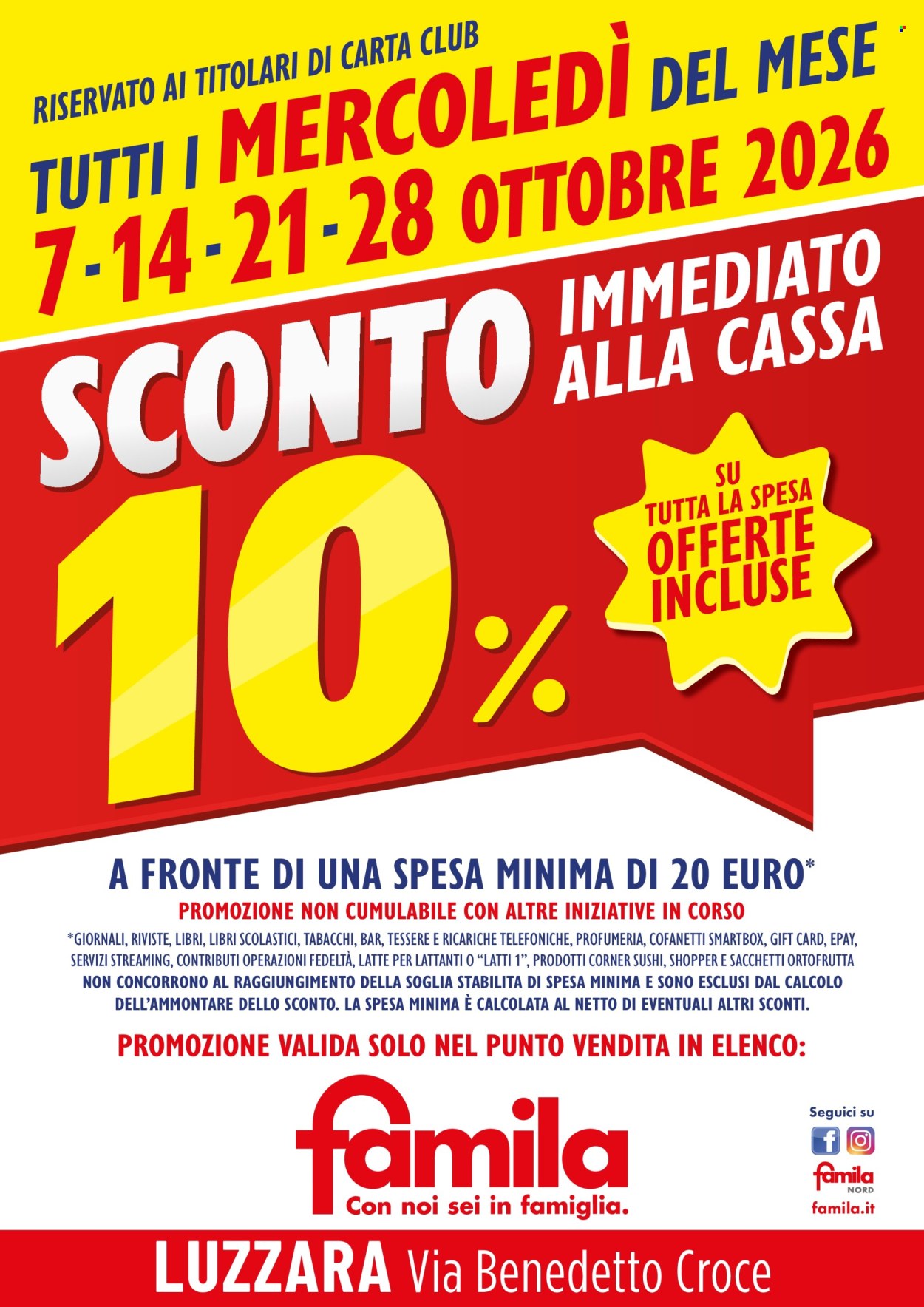 Volantino Famila - 7/10/2026 - 28/10/2026. Pagina 2