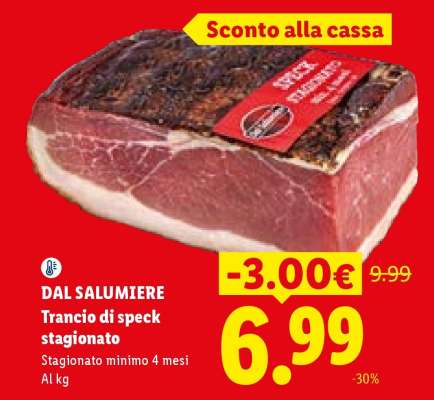 DAL SALUMIERE Trancio di speck stagionato