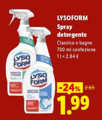 LYSOFORM Spray detergente