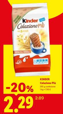 KINDER COLAZIONE PIÙ
