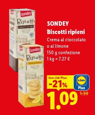 Sondey Biscotti ripieni