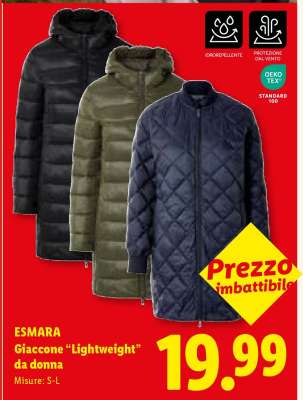 ESMARA Giaccone “Lightweight” da donna