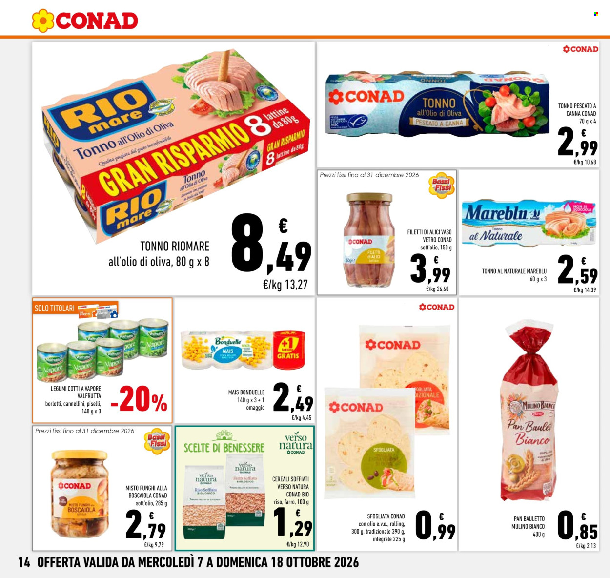 Volantino Conad - 7/10/2026 - 18/10/2026. Pagina 14