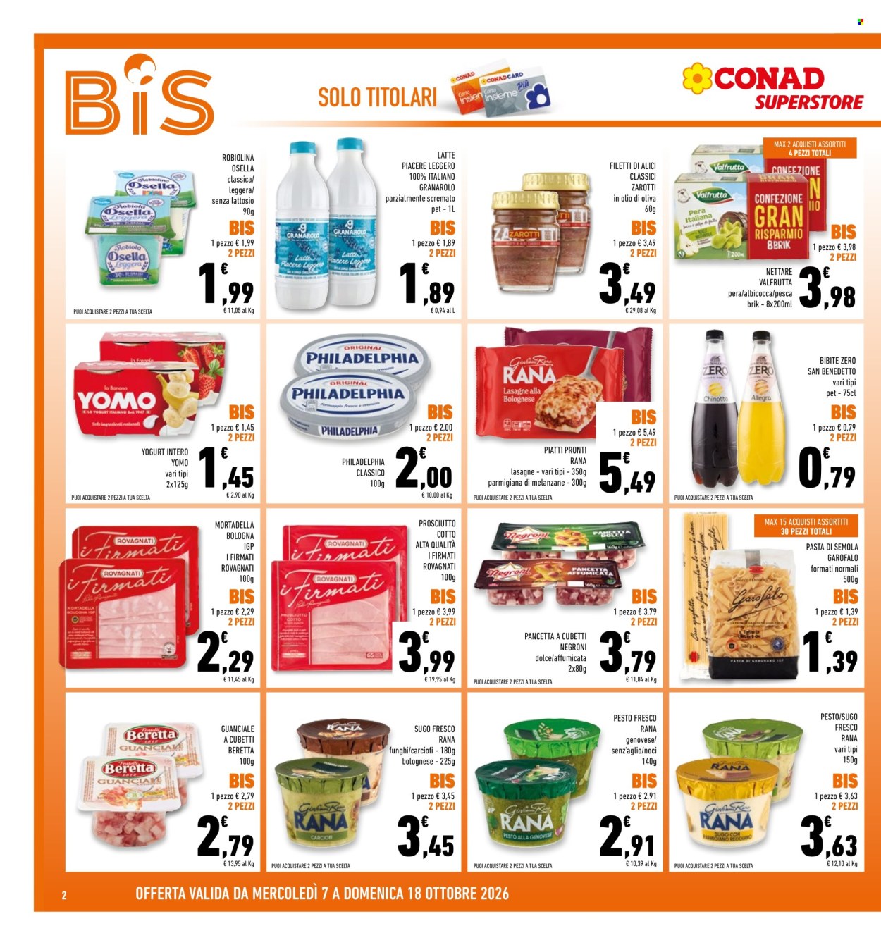 Leták Conad - 7.10.2026 - 18.10.2026. Strana 2