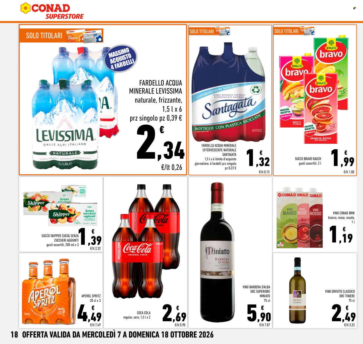 Leták Conad Superstore - 7.10.2026 - 18.10.2026. Strana 18