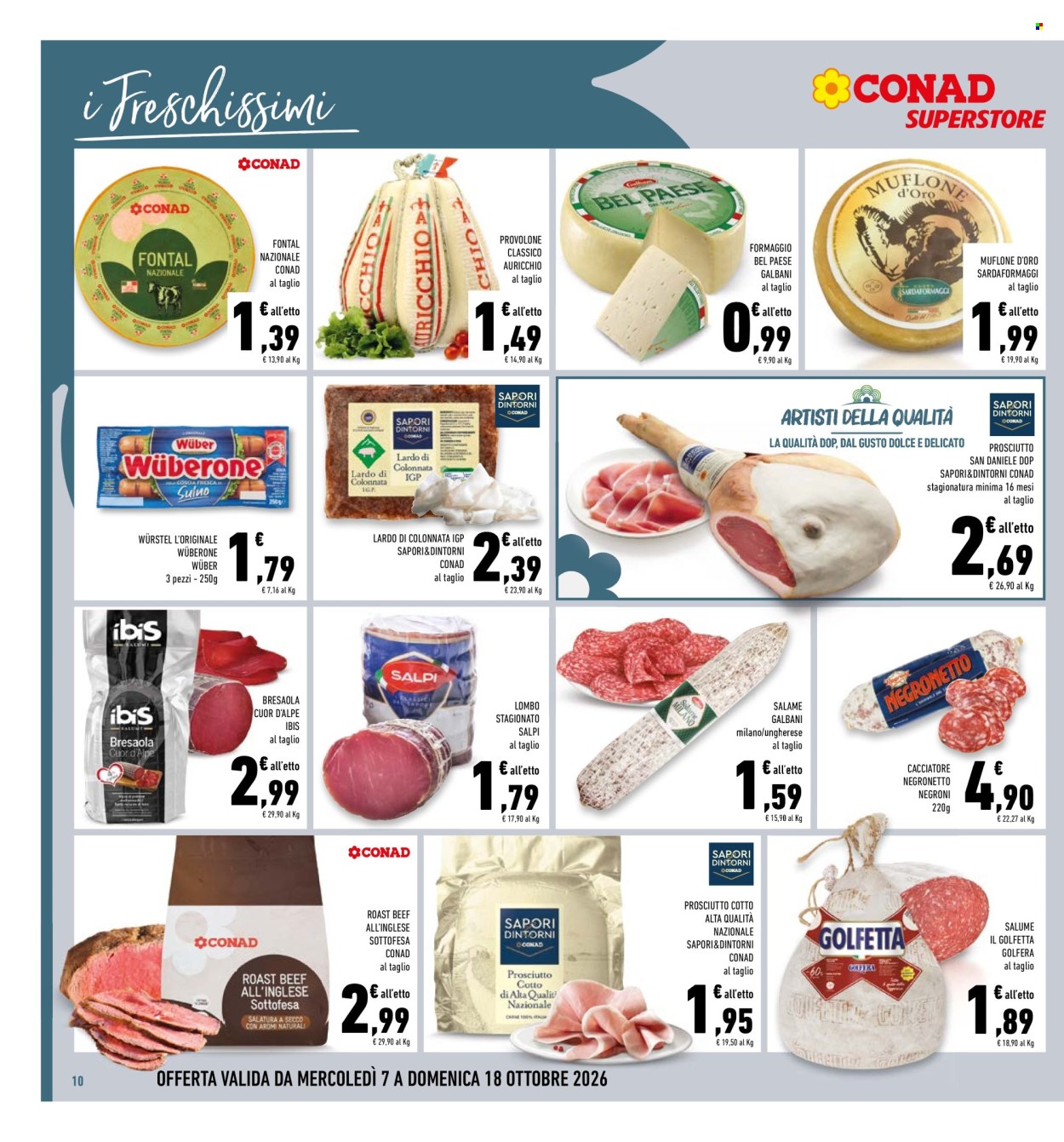 Leták Conad - 7.10.2026 - 18.10.2026. Strana 10