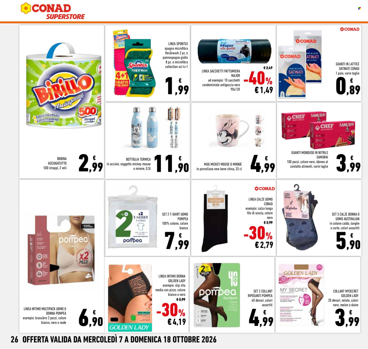 Leták Conad Superstore - 7.10.2026 - 18.10.2026. Strana 26