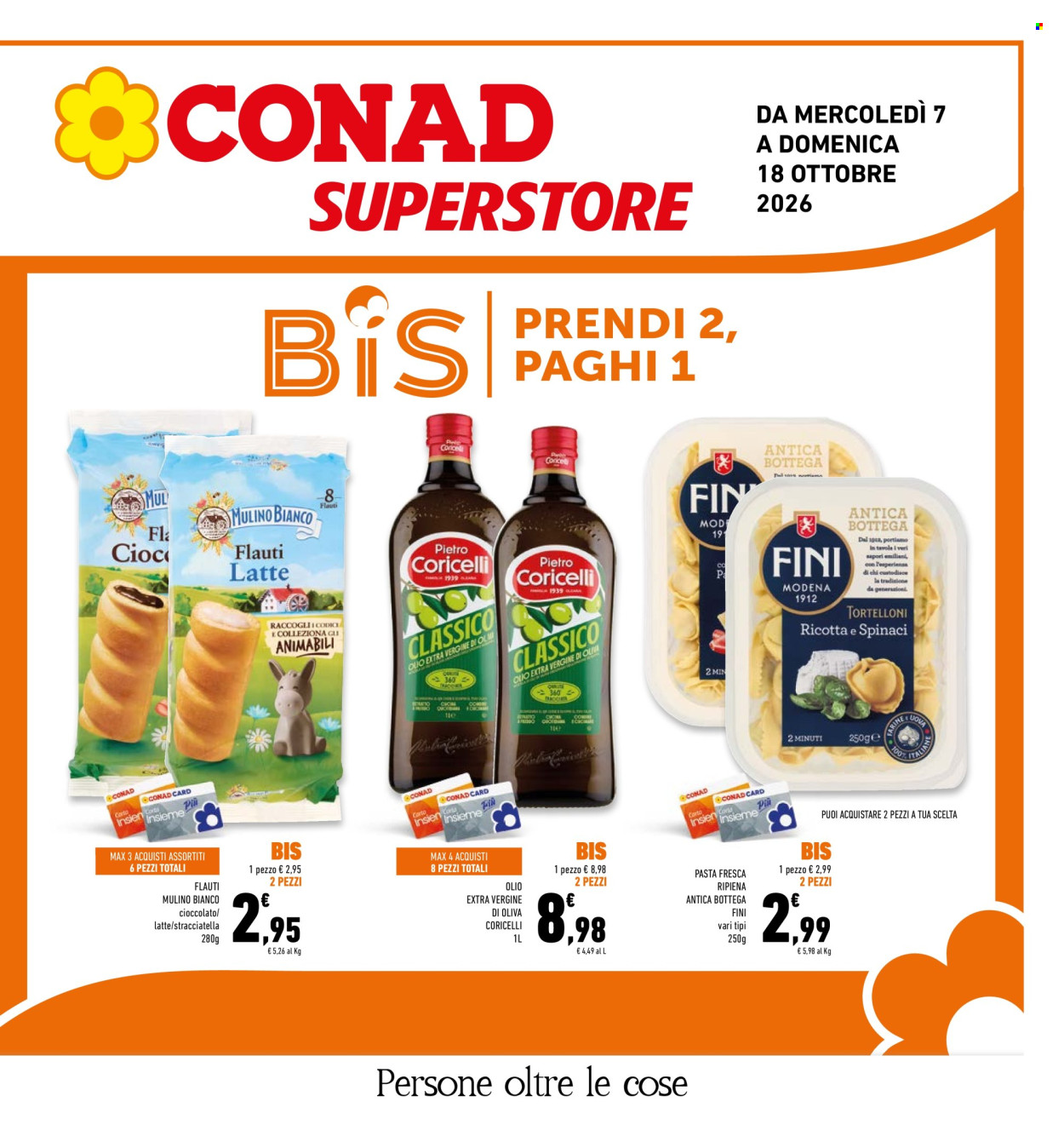 Volantino Conad Superstore - 7/10/2026 - 18/10/2026. Pagina 1