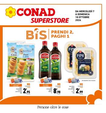 Volantino Conad Superstore - 7/10/2026 - 18/10/2026.