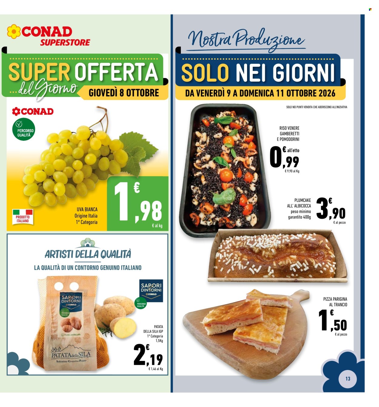 Leták Conad Superstore - 7.10.2026 - 18.10.2026. Strana 13