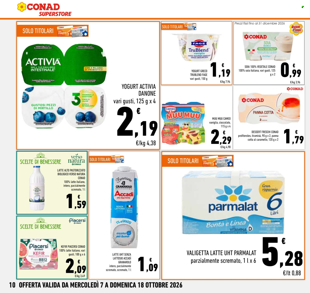 Leták Conad Superstore - 7.10.2026 - 18.10.2026. Strana 10