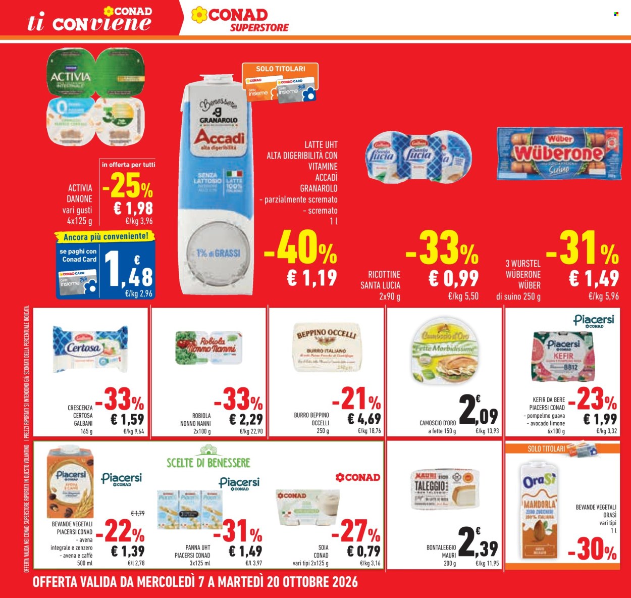 Leták Conad Superstore - 7.10.2026 - 20.10.2026. Strana 30