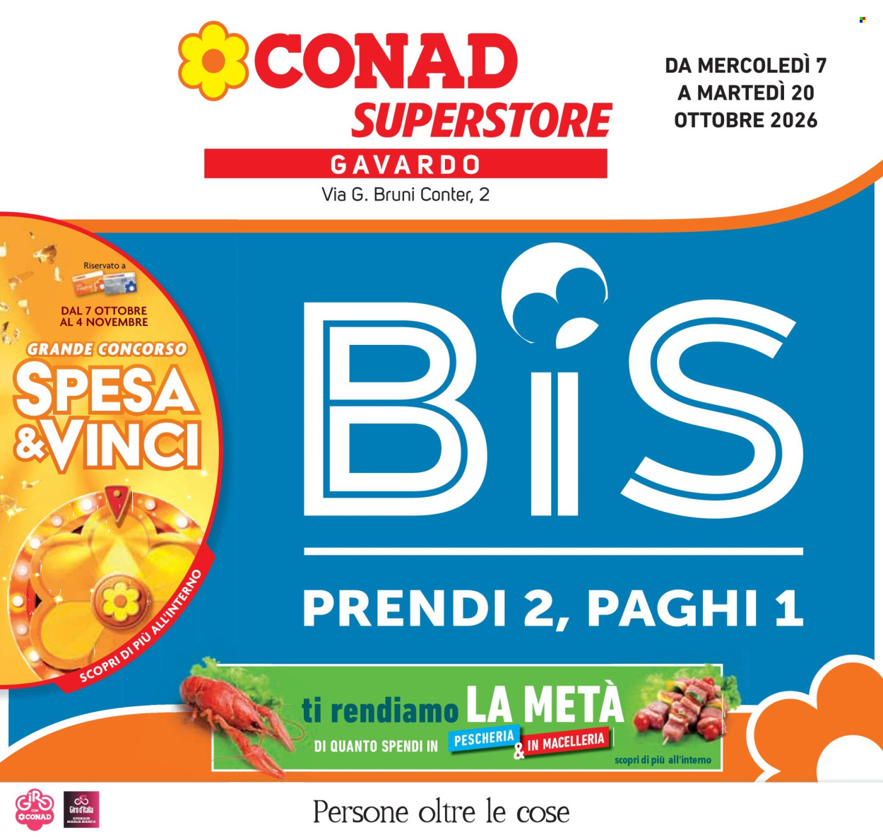 Volantino Conad Superstore - 7/10/2026 - 20/10/2026. Pagina 1