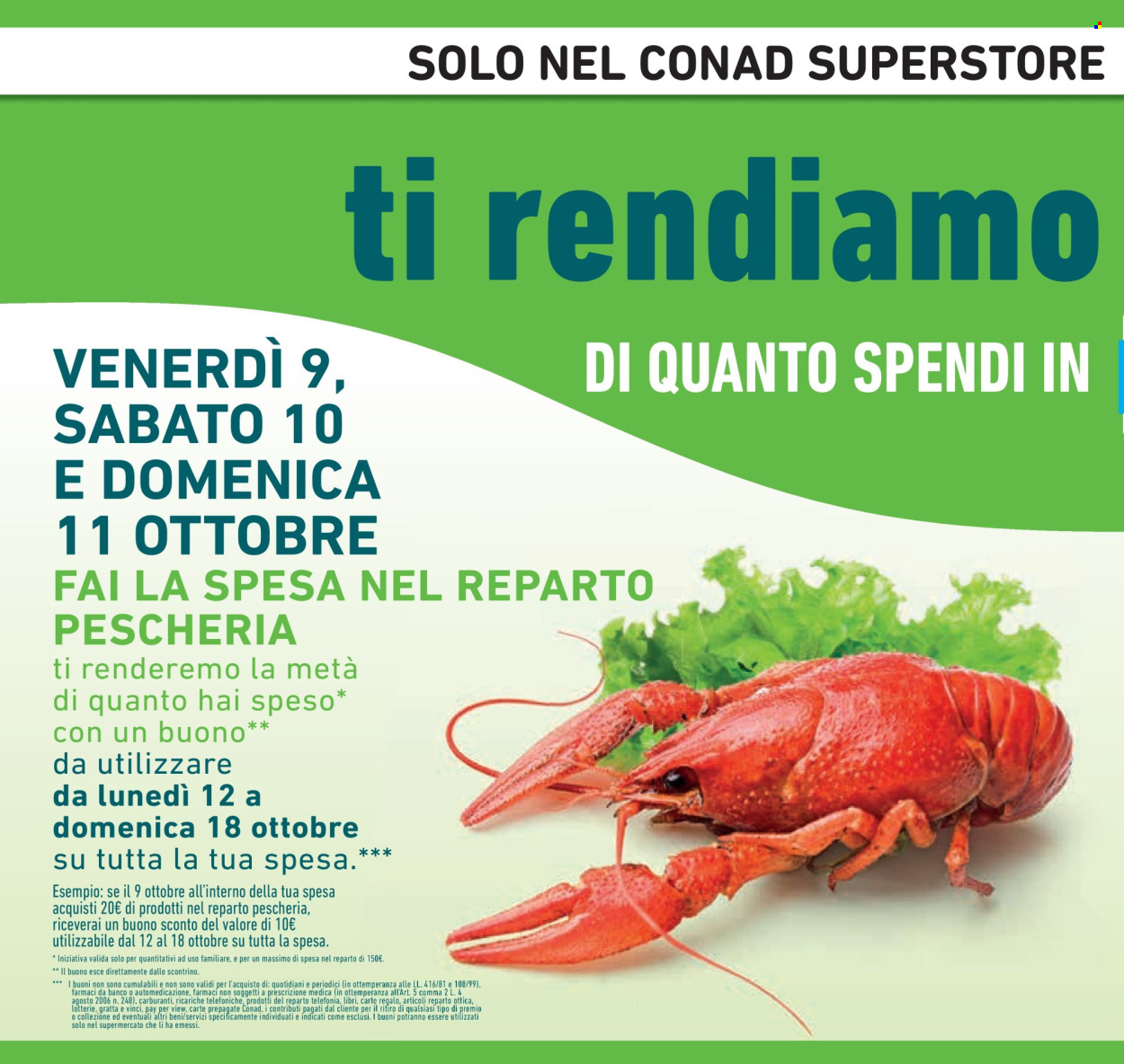 Leták Conad Superstore - 7.10.2026 - 20.10.2026. Strana 2