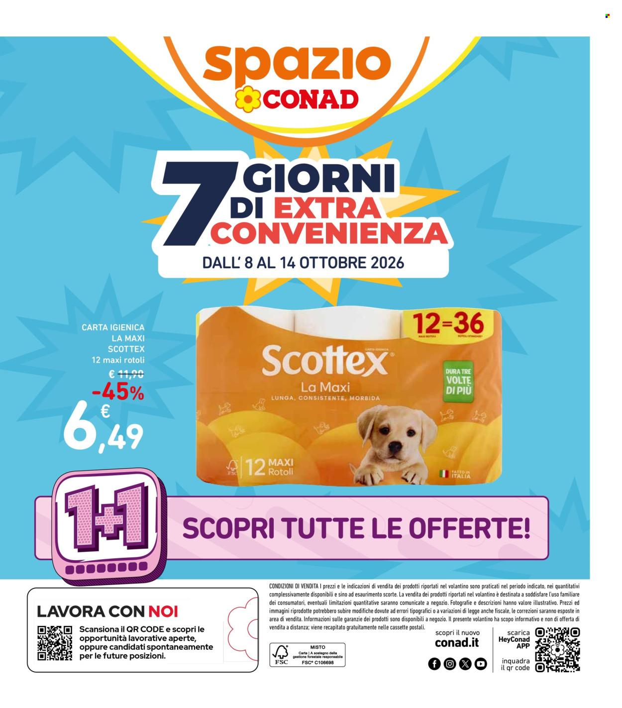 Leták Spazio Conad - 8.10.2026 - 14.10.2026. Strana 1