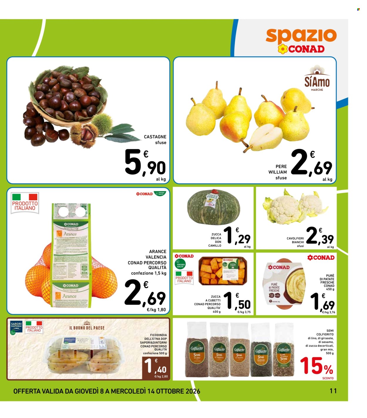 Leták Spazio Conad - 8.10.2026 - 14.10.2026. Strana 11