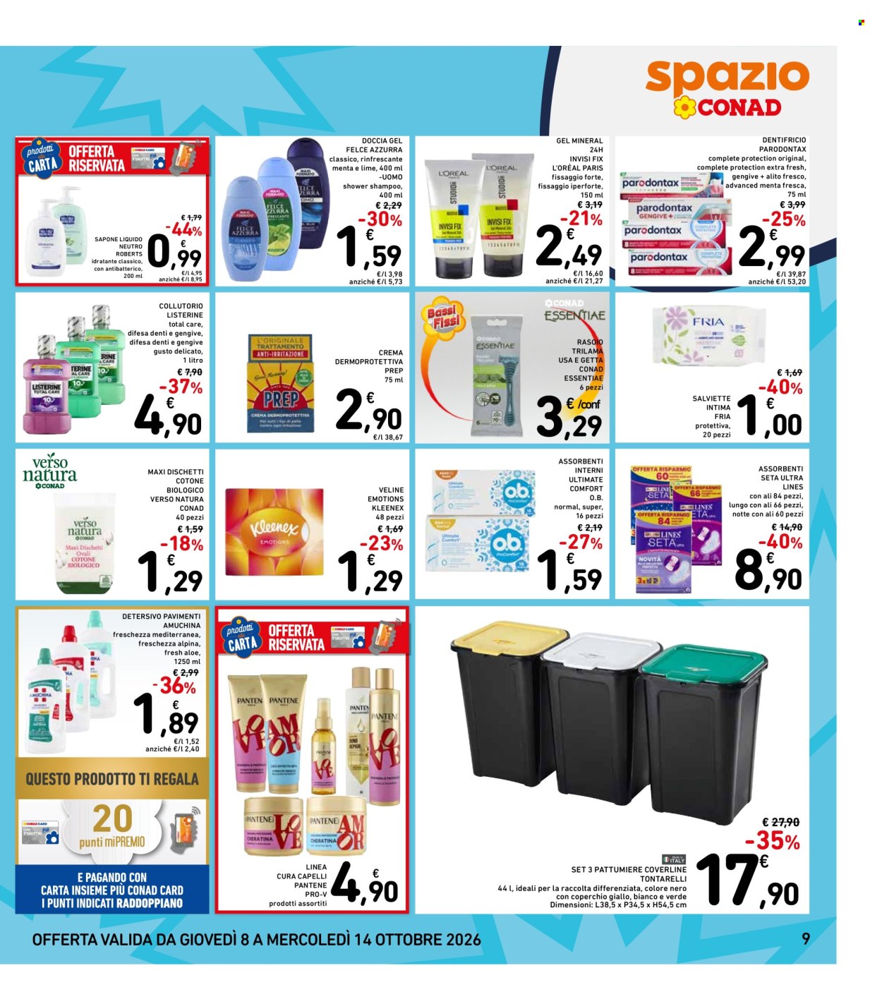 Leták Spazio Conad - 8.10.2026 - 14.10.2026. Strana 9