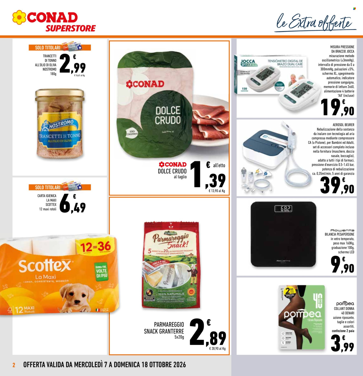 Volantino Conad Superstore - 7/10/2026 - 18/10/2026. Pagina 2