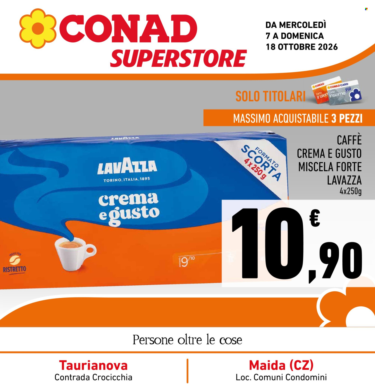 Leták Conad Superstore - 7.10.2026 - 18.10.2026. Strana 1