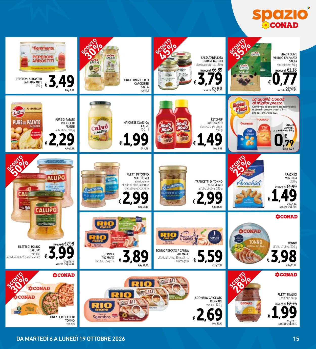 Leták Spazio Conad - 6.10.2026 - 19.10.2026. Strana 15