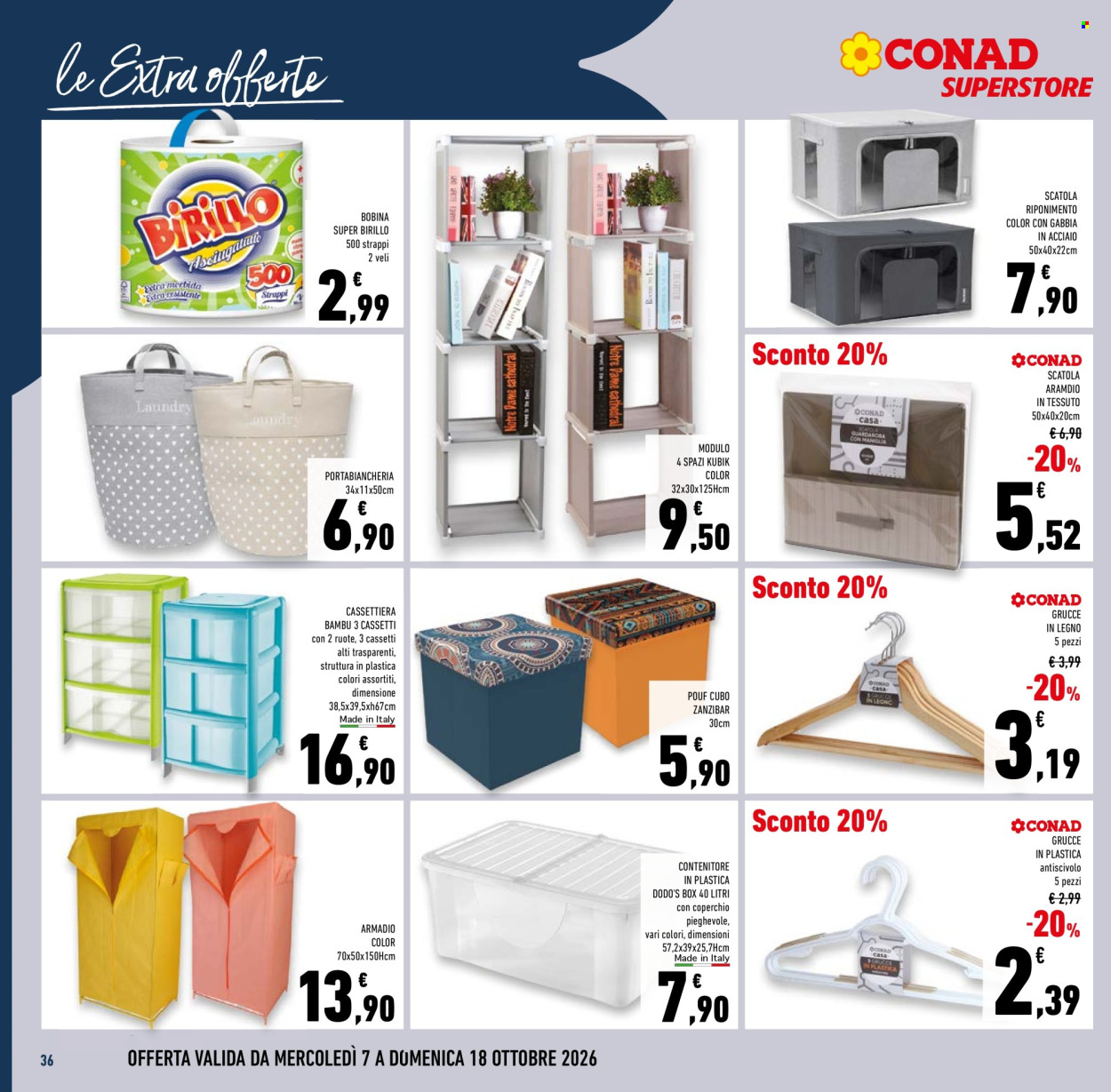 Volantino Conad Superstore - 7/10/2026 - 20/10/2026. Pagina 36