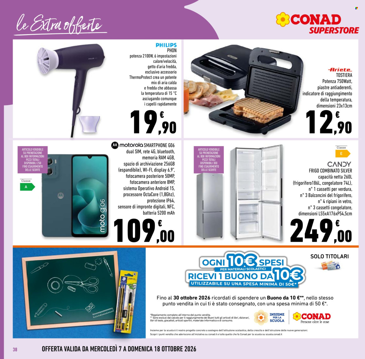 Leták Conad Superstore - 7.10.2026 - 20.10.2026. Strana 38